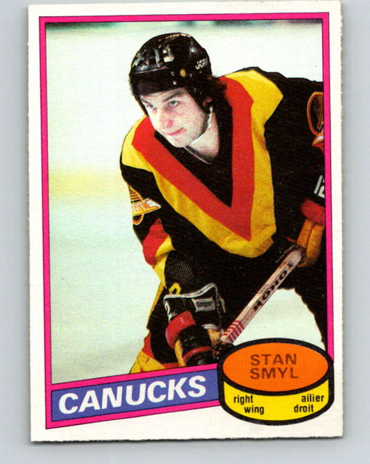 1980-81 O-Pee-Chee #208 Stan Smyl  RC Rookie Vancouver Canucks  V39182