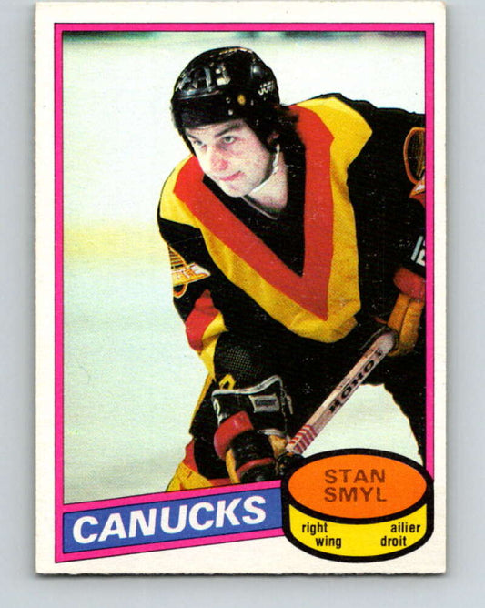 1980-81 O-Pee-Chee #208 Stan Smyl  RC Rookie Vancouver Canucks  V39184