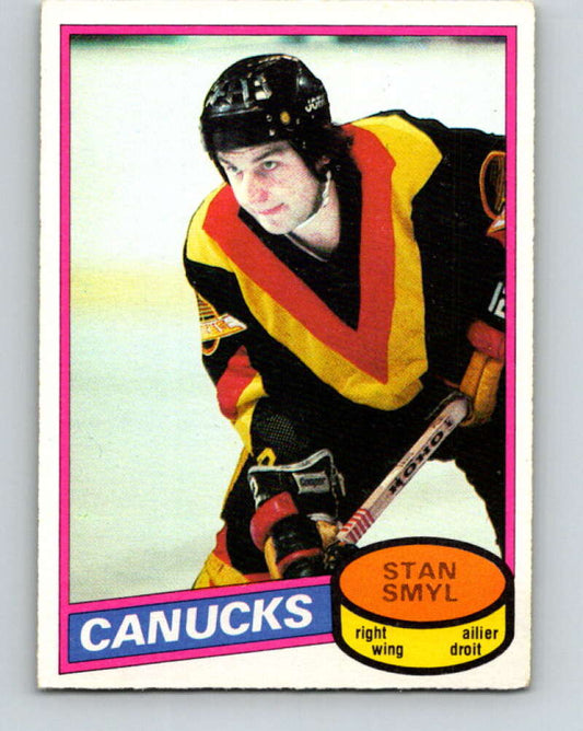 1980-81 O-Pee-Chee #208 Stan Smyl  RC Rookie Vancouver Canucks  V39185