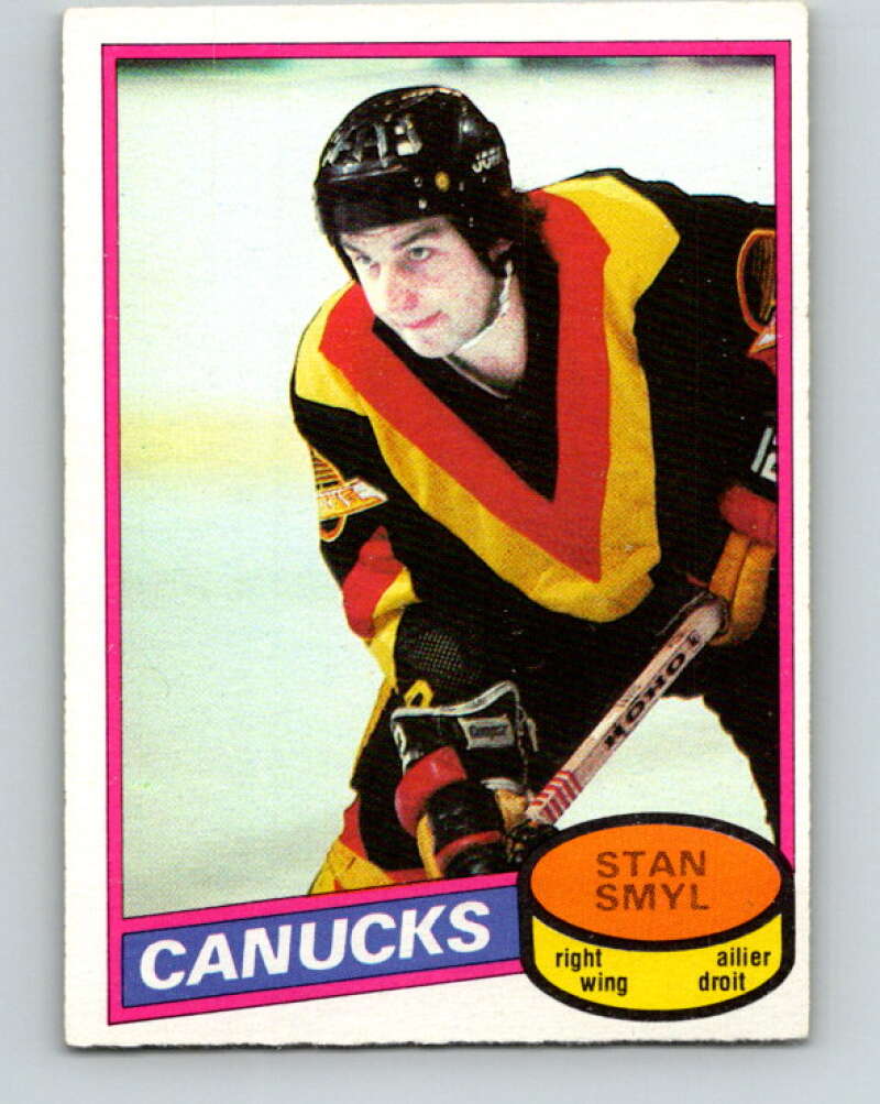 1980-81 O-Pee-Chee #208 Stan Smyl  RC Rookie Vancouver Canucks  V39186