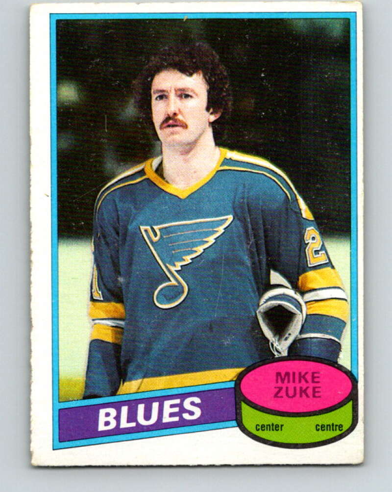 1980-81 O-Pee-Chee #209 Mike Zuke  RC Rookie St. Louis Blues  V39190