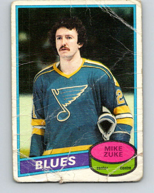 1980-81 O-Pee-Chee #209 Mike Zuke  RC Rookie St. Louis Blues  V39200