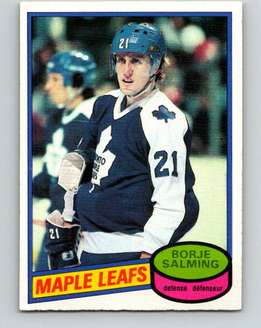 1980-81 O-Pee-Chee #210 Borje Salming  Toronto Maple Leafs  V39201