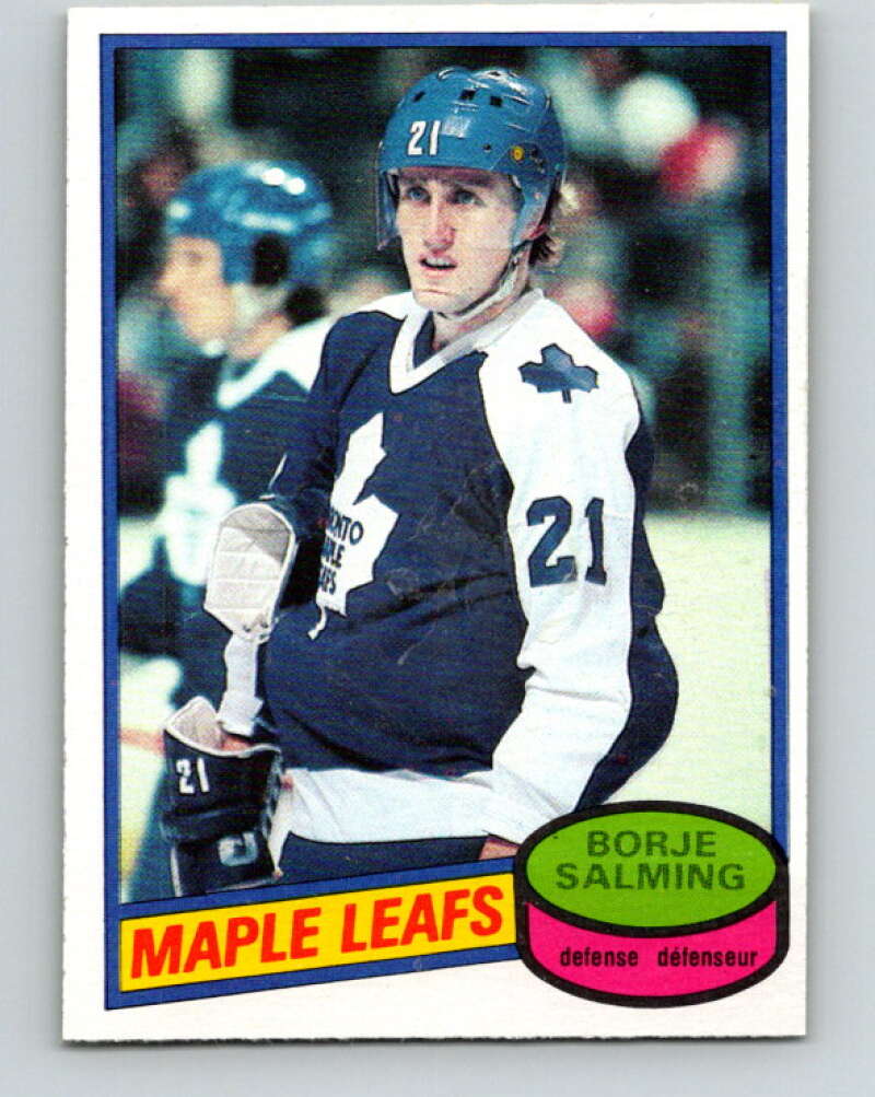 1980-81 O-Pee-Chee #210 Borje Salming  Toronto Maple Leafs  V39202