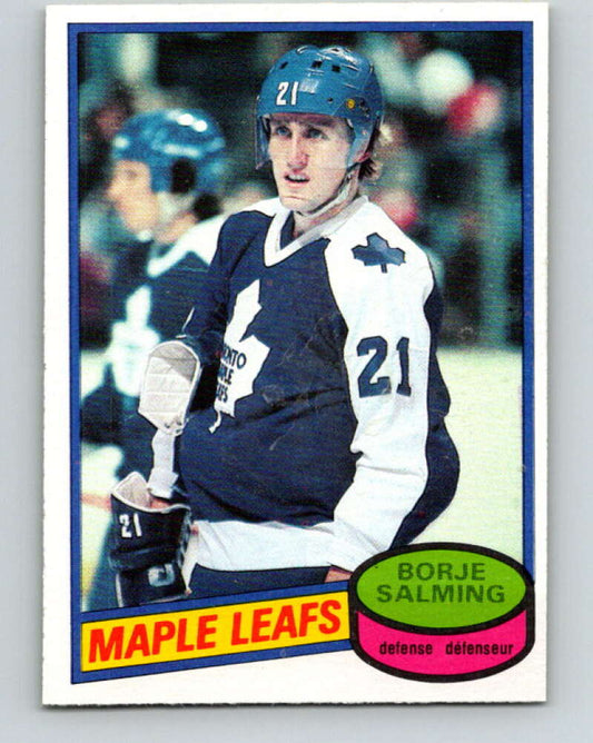 1980-81 O-Pee-Chee #210 Borje Salming  Toronto Maple Leafs  V39202