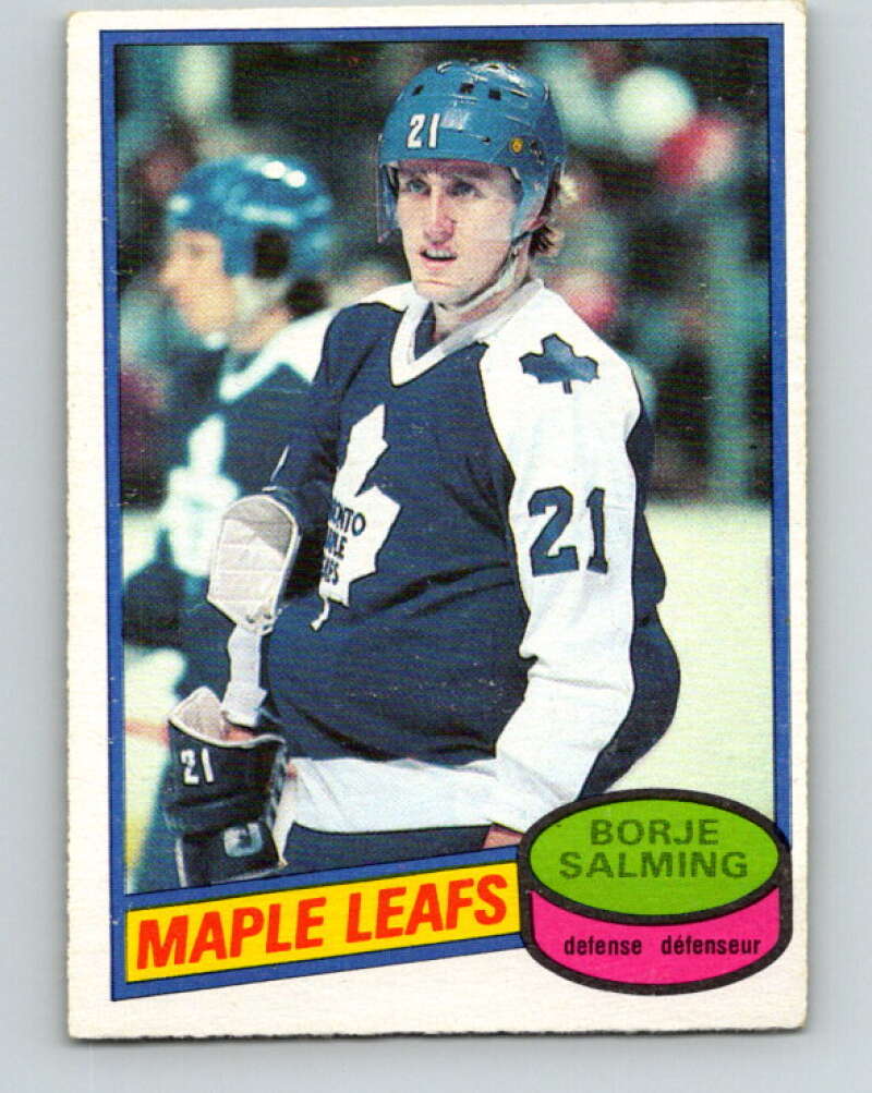 1980-81 O-Pee-Chee #210 Borje Salming  Toronto Maple Leafs  V39208