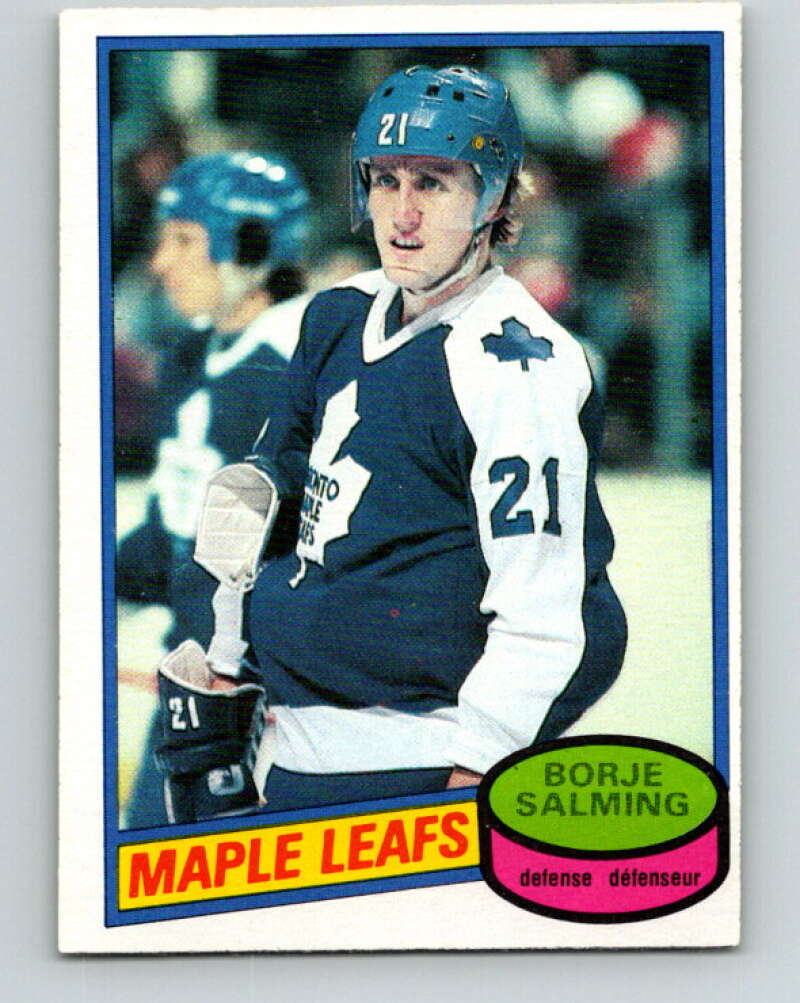 1980-81 O-Pee-Chee #210 Borje Salming  Toronto Maple Leafs  V39210