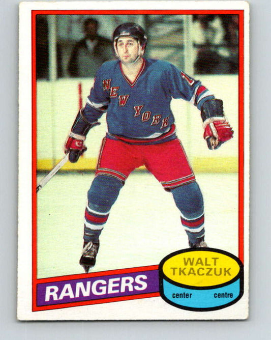 1980-81 O-Pee-Chee #211 Walt Tkaczuk  New York Rangers  V39212