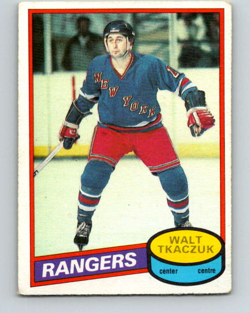 1980-81 O-Pee-Chee #211 Walt Tkaczuk  New York Rangers  V39214