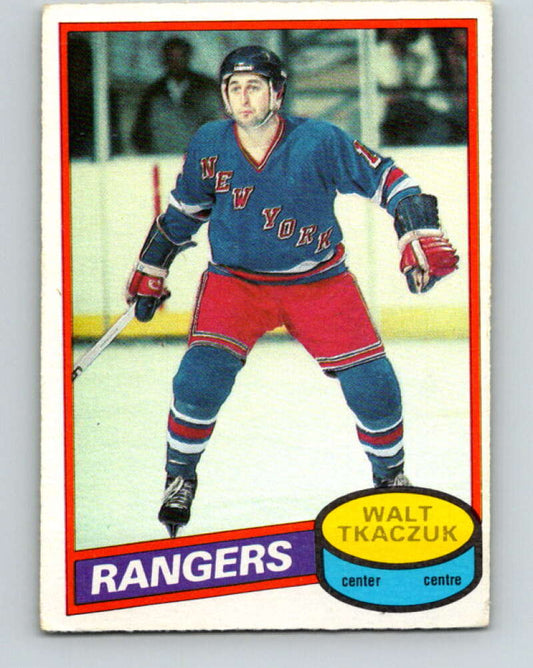 1980-81 O-Pee-Chee #211 Walt Tkaczuk  New York Rangers  V39217