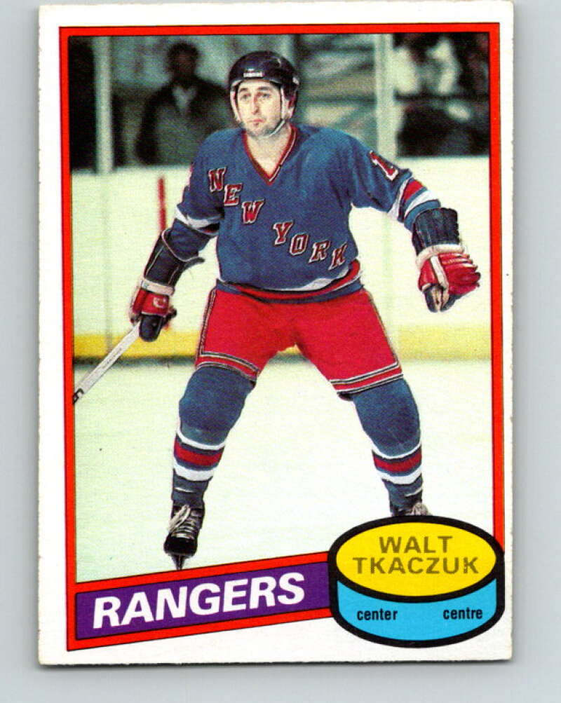 1980-81 O-Pee-Chee #211 Walt Tkaczuk  New York Rangers  V39219