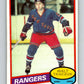 1980-81 O-Pee-Chee #211 Walt Tkaczuk  New York Rangers  V39222
