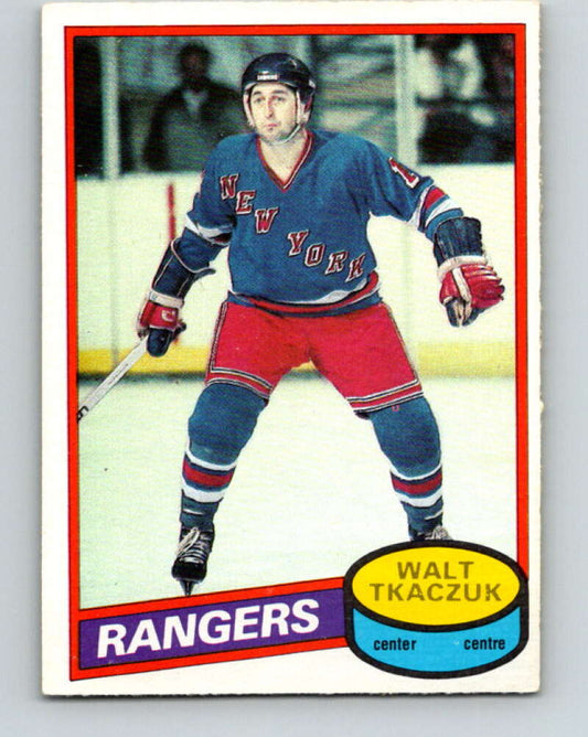 1980-81 O-Pee-Chee #211 Walt Tkaczuk  New York Rangers  V39224