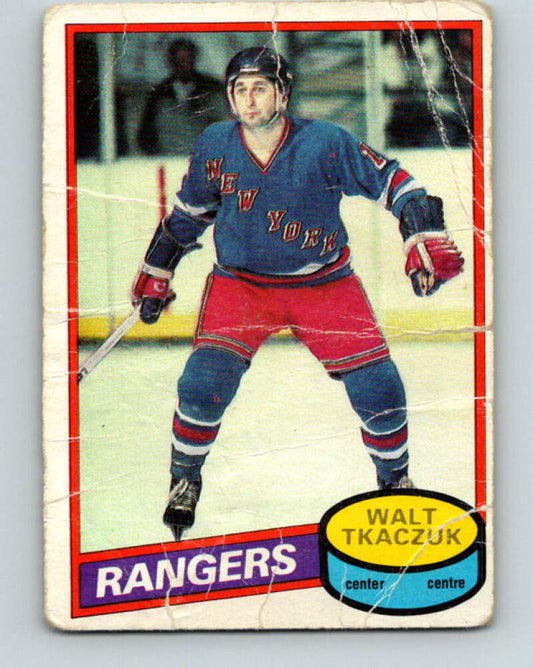 1980-81 O-Pee-Chee #211 Walt Tkaczuk  New York Rangers  V39225