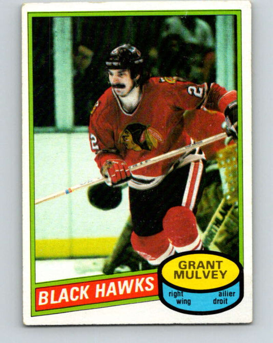 1980-81 O-Pee-Chee #212 Grant Mulvey  Chicago Blackhawks  V39227