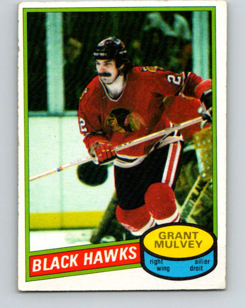 1980-81 O-Pee-Chee #212 Grant Mulvey  Chicago Blackhawks  V39235