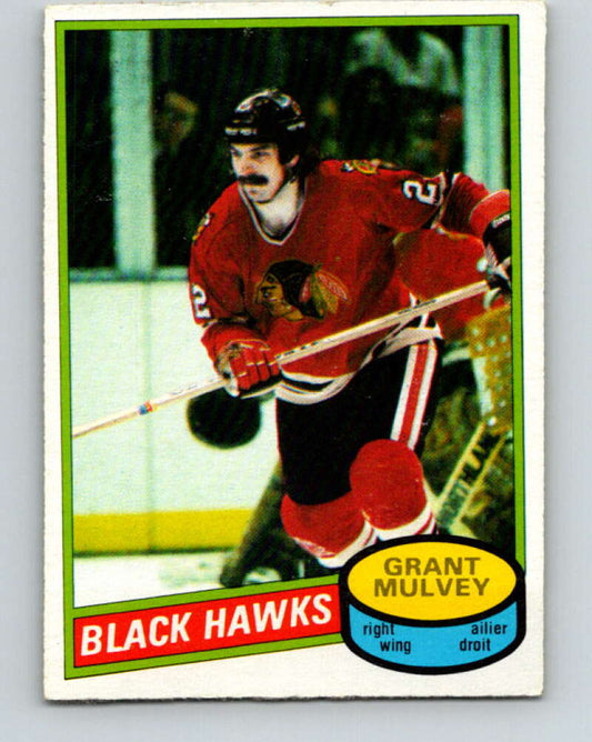 1980-81 O-Pee-Chee #212 Grant Mulvey  Chicago Blackhawks  V39236