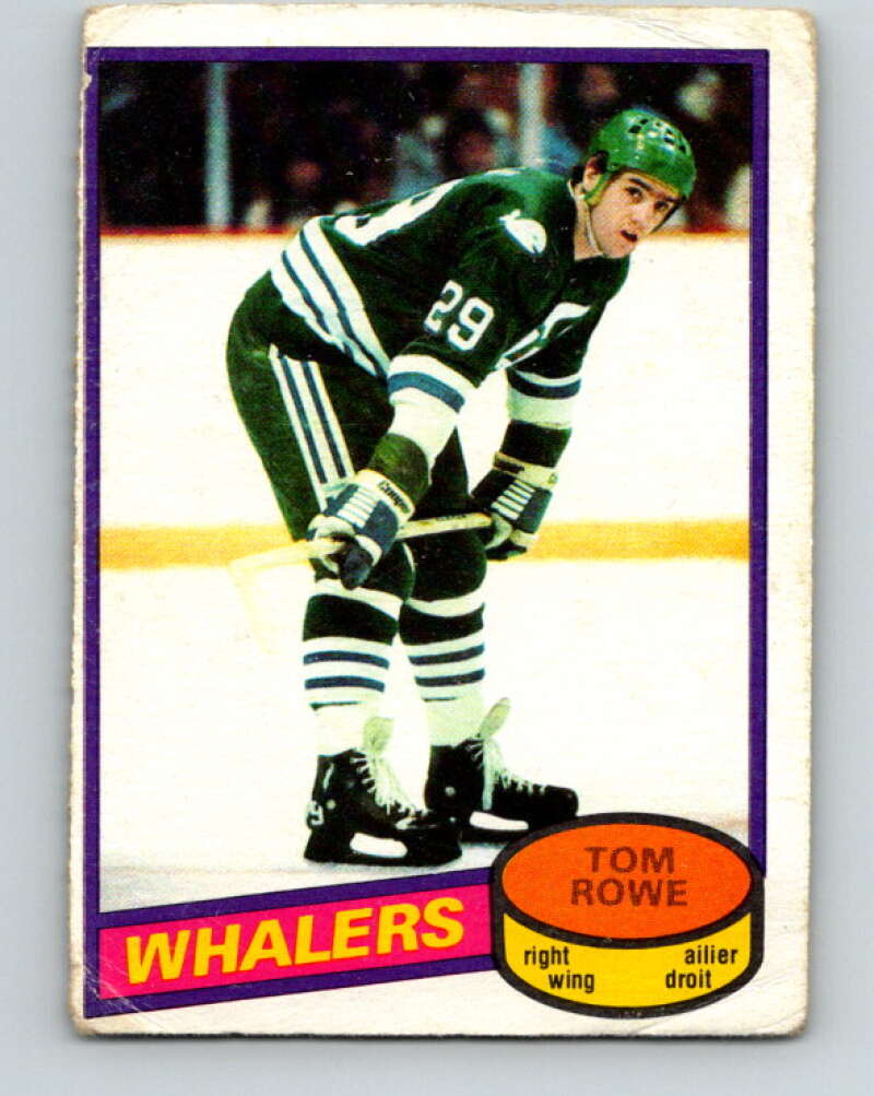 1980-81 O-Pee-Chee #214 Tom Rowe  Hartford Whalers  V39243