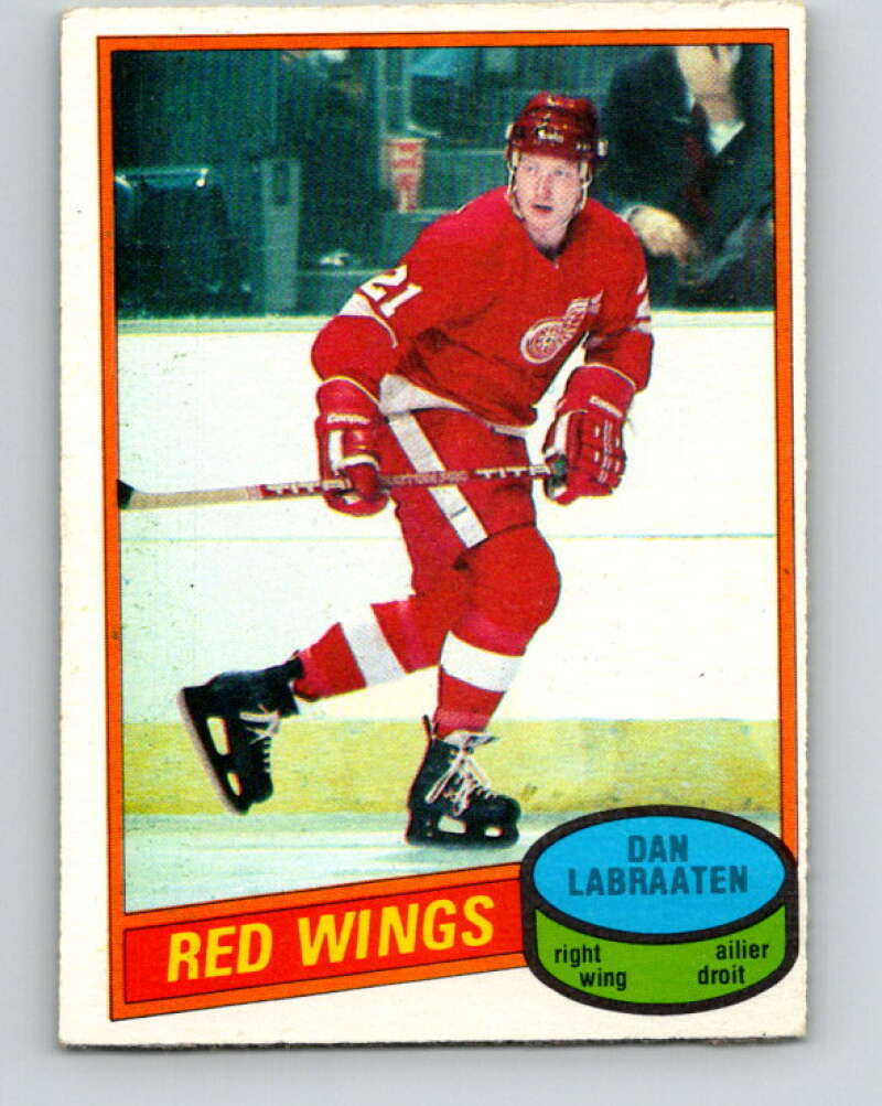 1980-81 O-Pee-Chee #217 Dan Labraaten  Detroit Red Wings  V39268