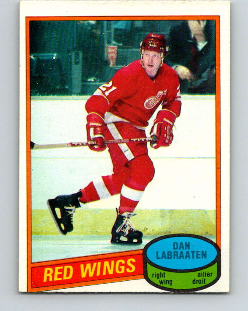 1980-81 O-Pee-Chee #217 Dan Labraaten  Detroit Red Wings  V39269