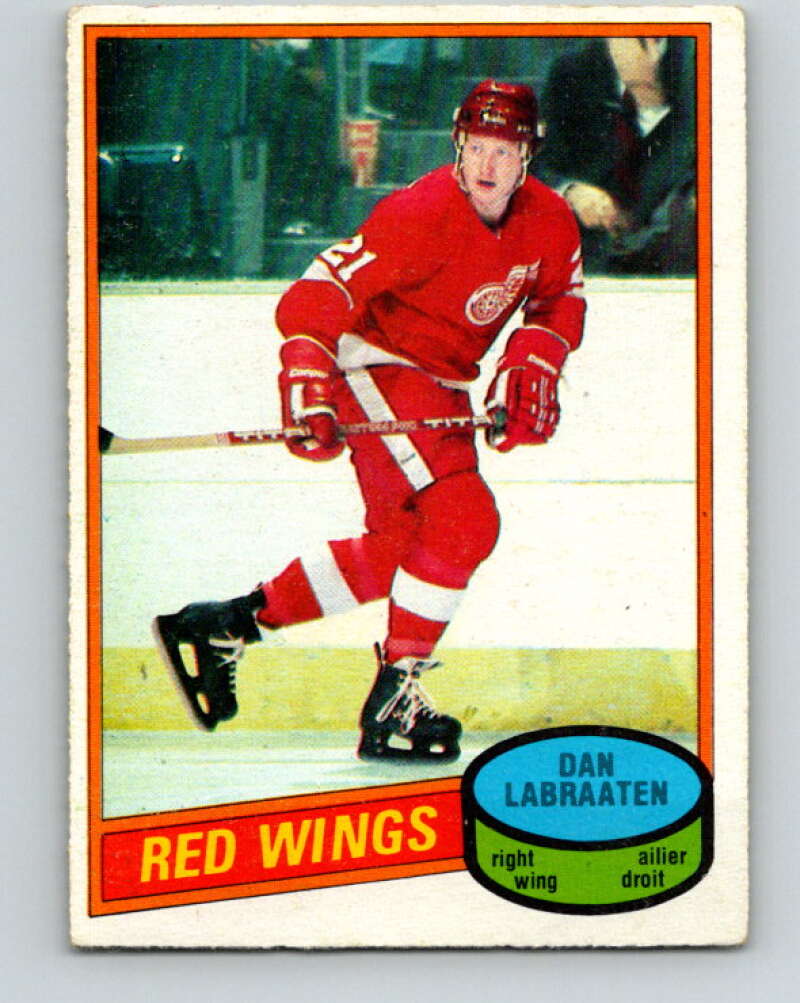 1980-81 O-Pee-Chee #217 Dan Labraaten  Detroit Red Wings  V39271