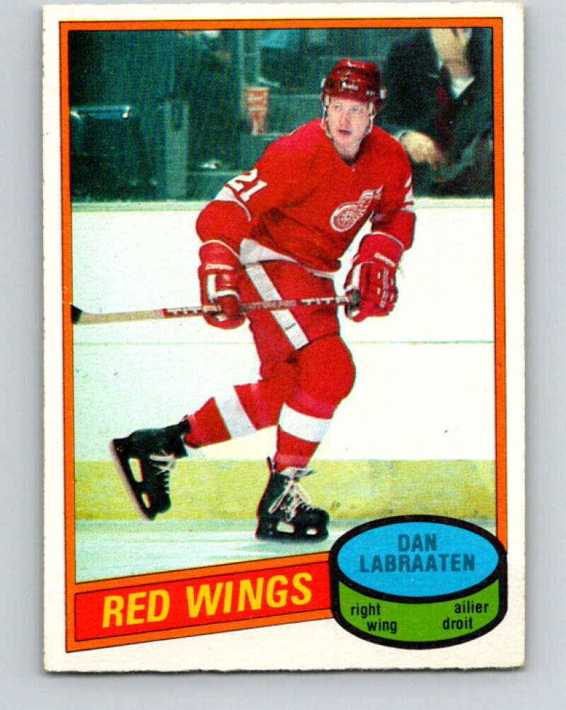 1980-81 O-Pee-Chee #217 Dan Labraaten  Detroit Red Wings  V39272