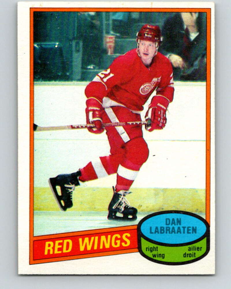 1980-81 O-Pee-Chee #217 Dan Labraaten  Detroit Red Wings  V39273