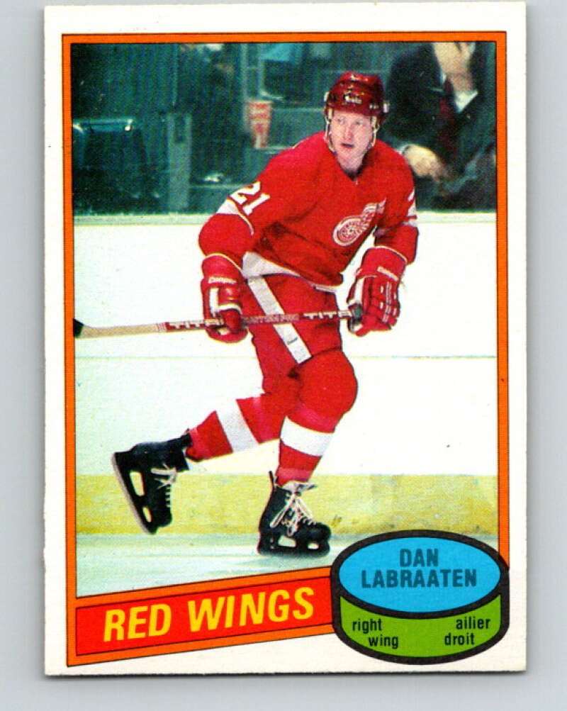 1980-81 O-Pee-Chee #217 Dan Labraaten  Detroit Red Wings  V39277