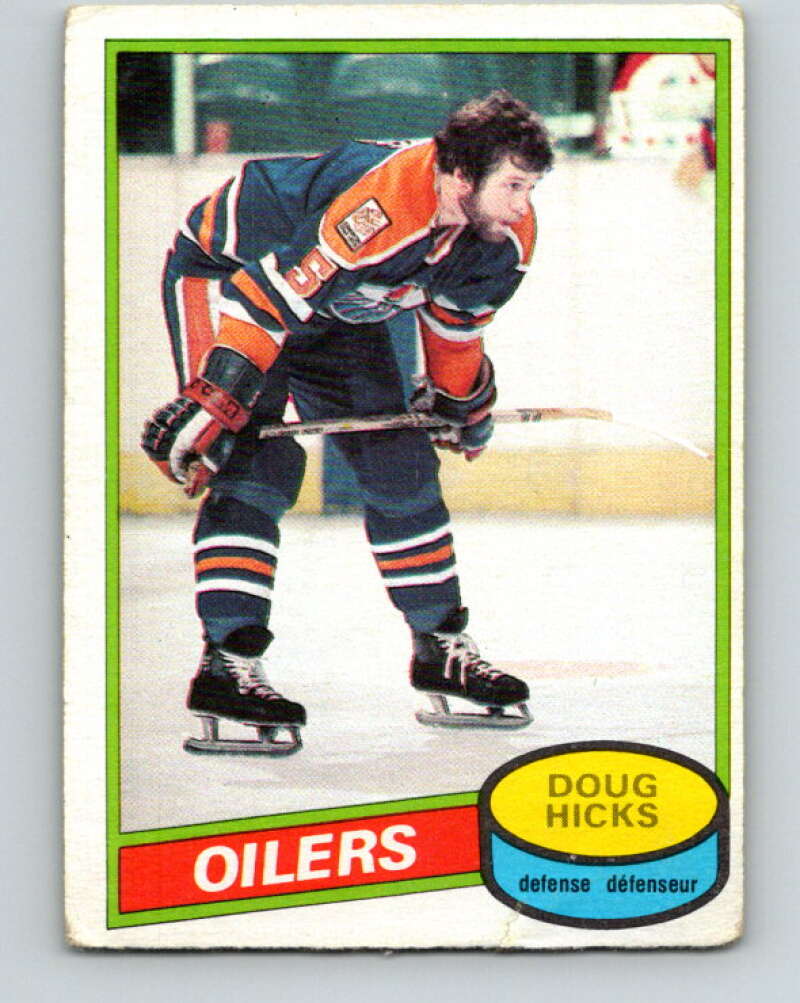 1980-81 O-Pee-Chee #221 Doug Hicks  Edmonton Oilers  V39311