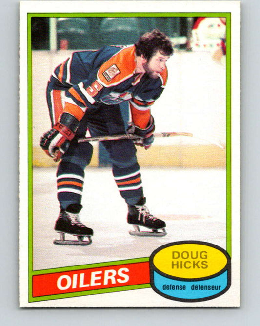 1980-81 O-Pee-Chee #221 Doug Hicks  Edmonton Oilers  V39314