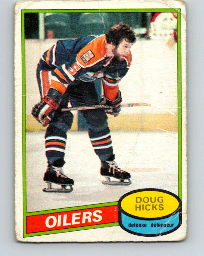 1980-81 O-Pee-Chee #221 Doug Hicks  Edmonton Oilers  V39315