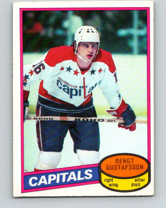 1980-81 O-Pee-Chee #222 Bengt Gustafsson  RC Rookie Washington Capitals  V39321