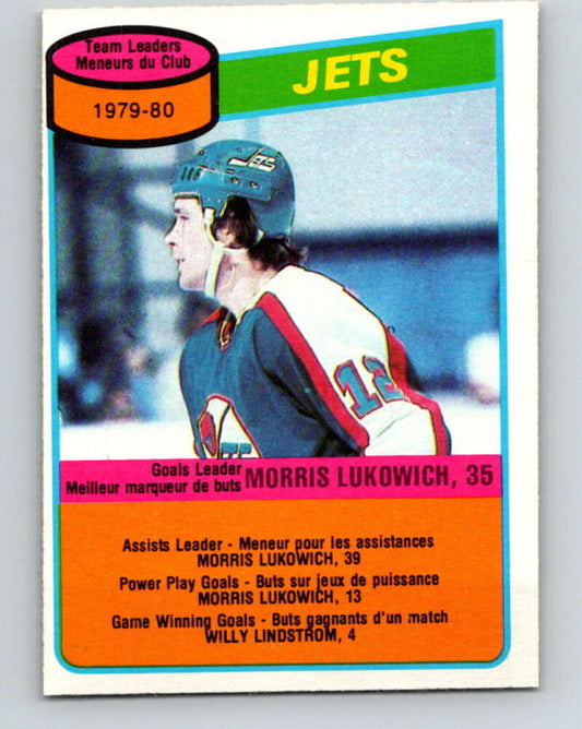 1980-81 O-Pee-Chee #227 Morris Lukowich TL  Winnipeg Jets  V39365