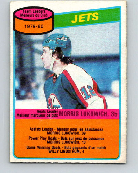 1980-81 O-Pee-Chee #227 Morris Lukowich TL  Winnipeg Jets  V39366