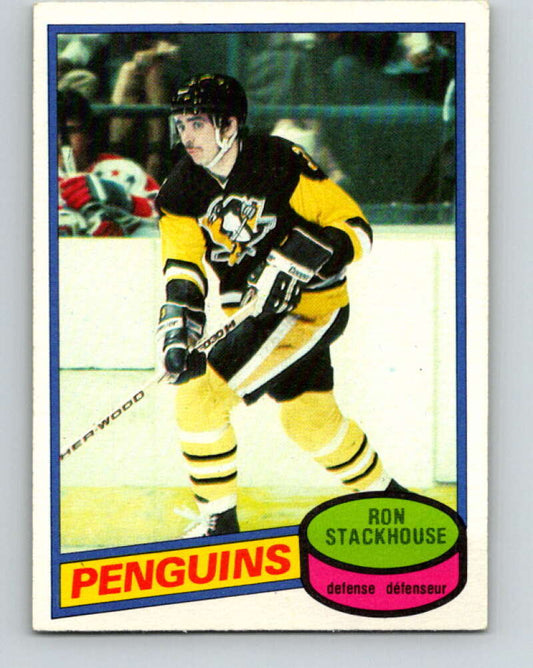 1980-81 O-Pee-Chee #228 Ron Stackhouse  Pittsburgh Penguins  V39376