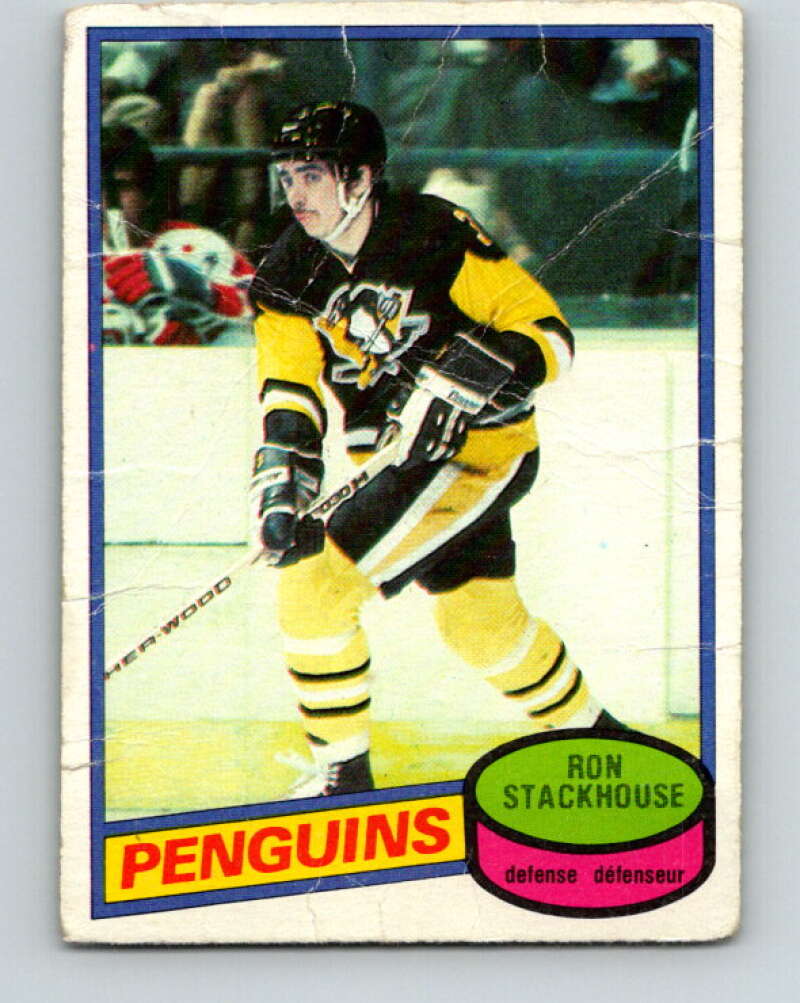 1980-81 O-Pee-Chee #228 Ron Stackhouse  Pittsburgh Penguins  V39377