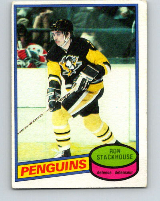 1980-81 O-Pee-Chee #228 Ron Stackhouse  Pittsburgh Penguins  V39378