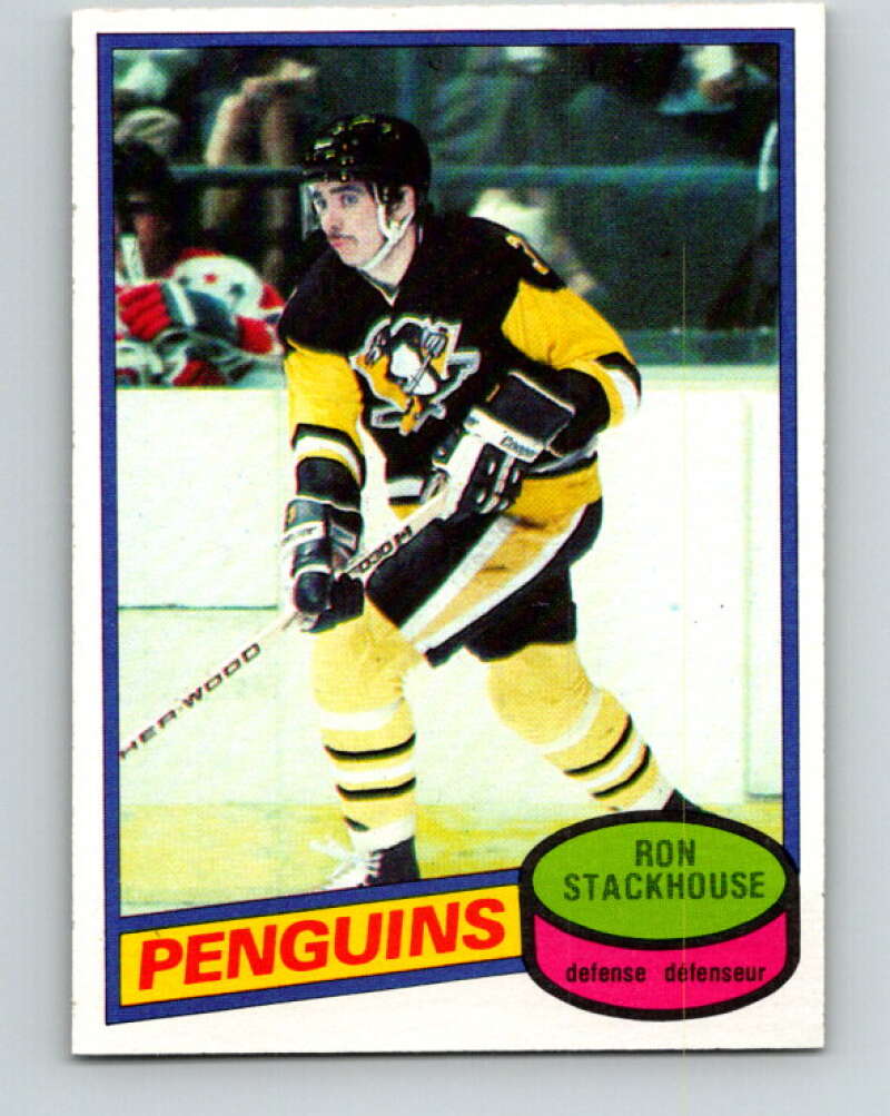 1980-81 O-Pee-Chee #228 Ron Stackhouse  Pittsburgh Penguins  V39380