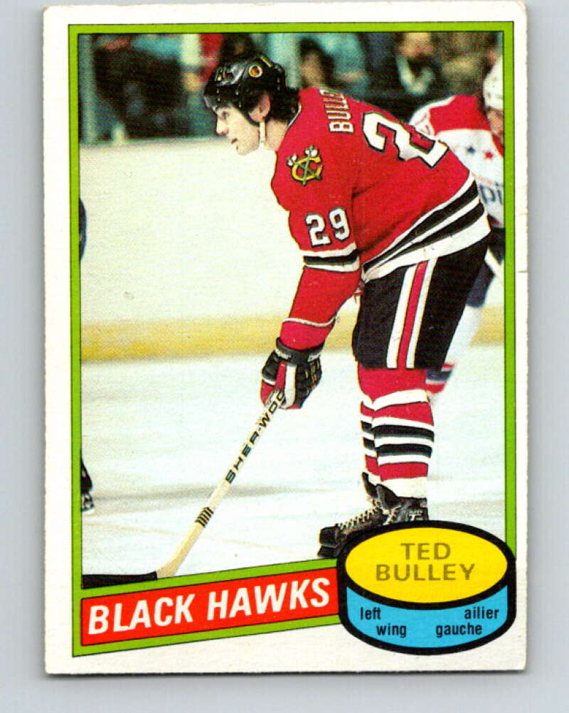 1980-81 O-Pee-Chee #229 Ted Bulley  Chicago Blackhawks  V39382