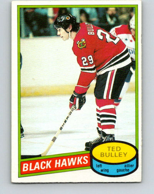 1980-81 O-Pee-Chee #229 Ted Bulley  Chicago Blackhawks  V39383