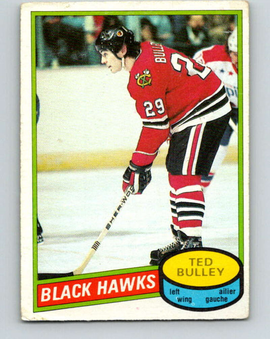 1980-81 O-Pee-Chee #229 Ted Bulley  Chicago Blackhawks  V39384