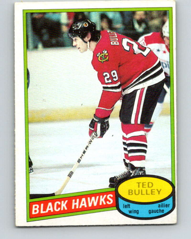 1980-81 O-Pee-Chee #229 Ted Bulley  Chicago Blackhawks  V39386