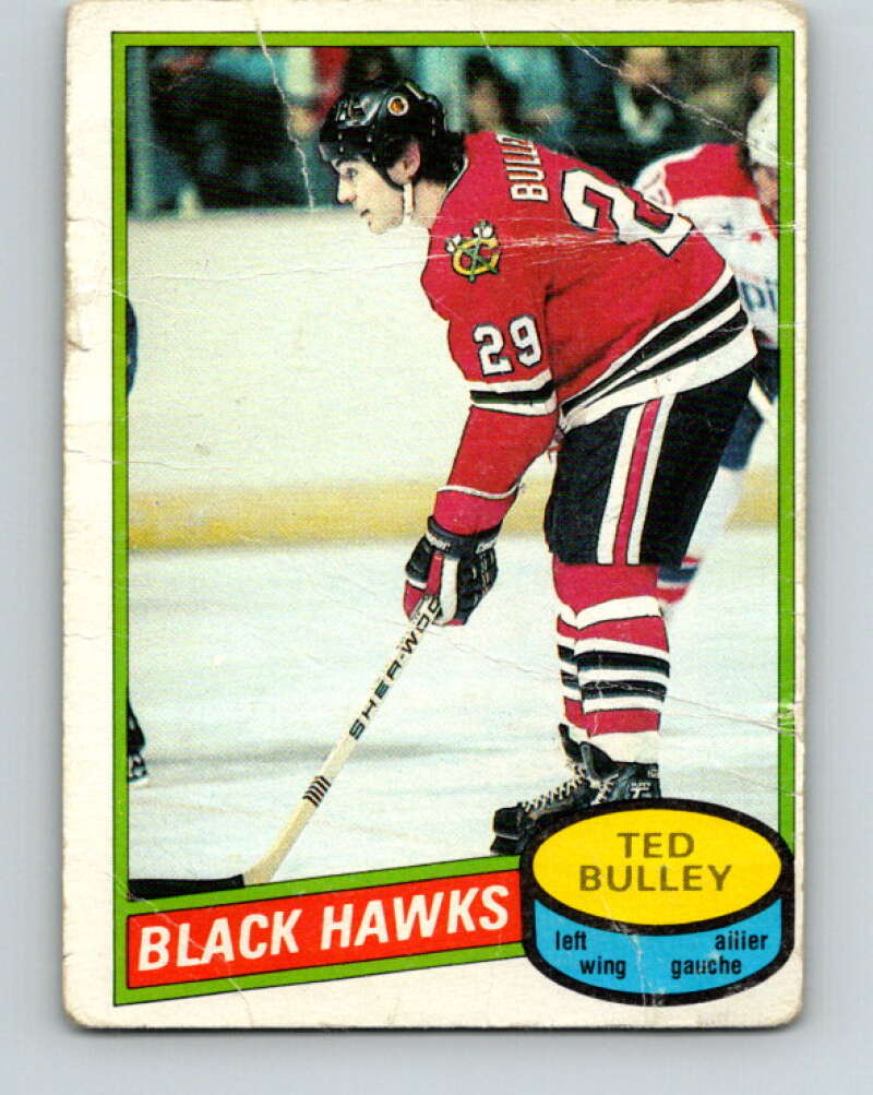 1980-81 O-Pee-Chee #229 Ted Bulley  Chicago Blackhawks  V39387