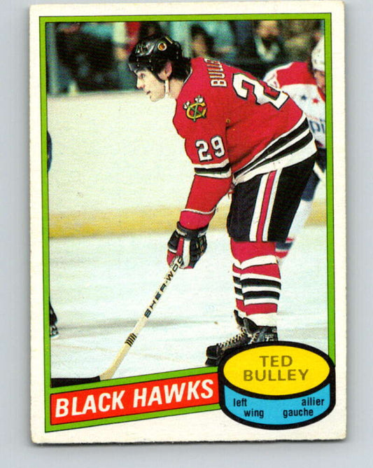 1980-81 O-Pee-Chee #229 Ted Bulley  Chicago Blackhawks  V39388