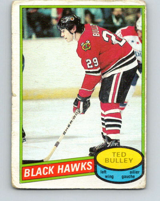 1980-81 O-Pee-Chee #229 Ted Bulley  Chicago Blackhawks  V39389