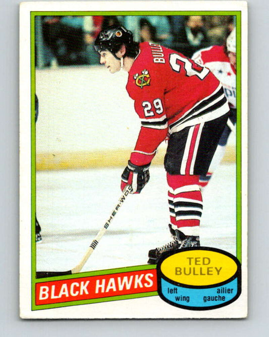 1980-81 O-Pee-Chee #229 Ted Bulley  Chicago Blackhawks  V39390