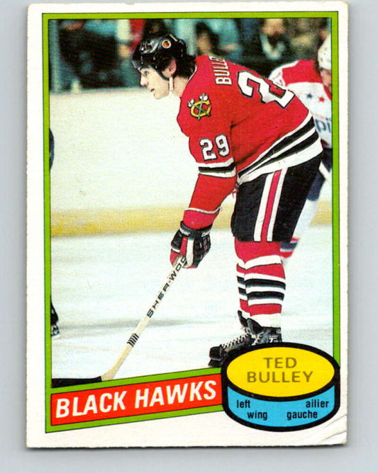 1980-81 O-Pee-Chee #229 Ted Bulley  Chicago Blackhawks  V39392