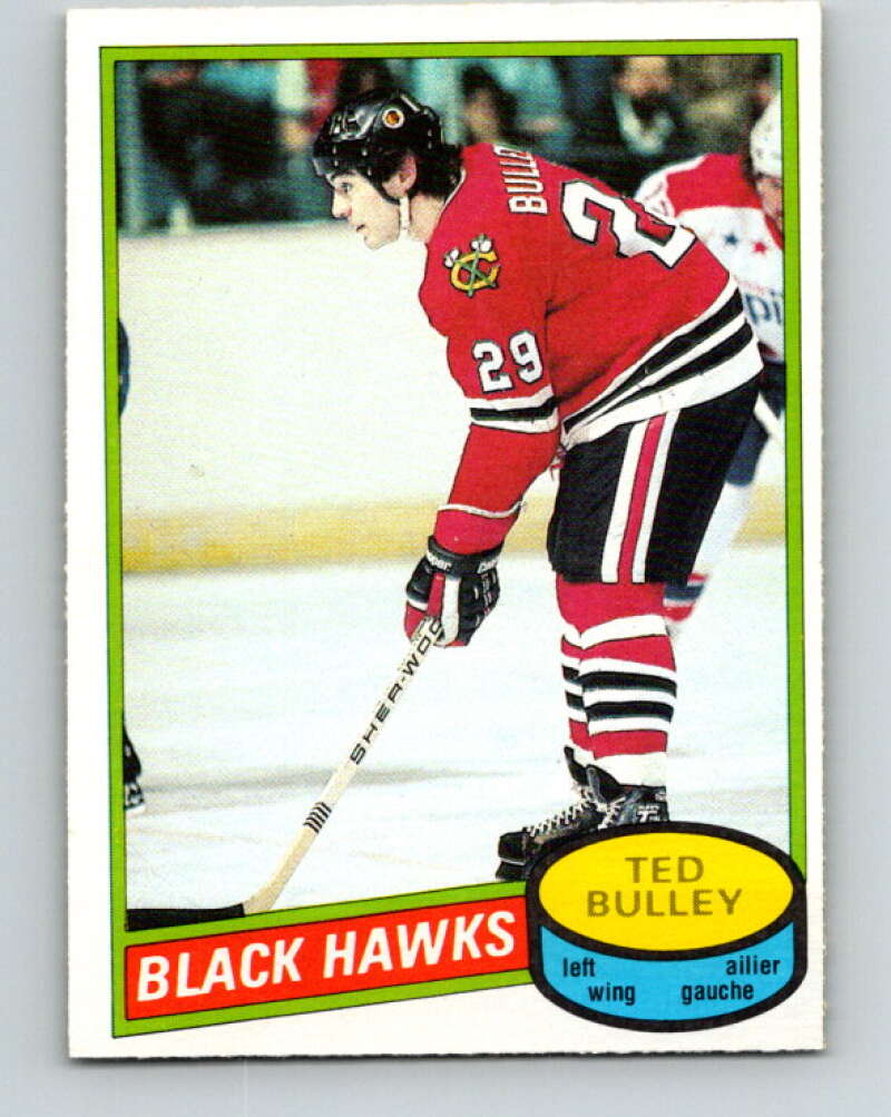 1980-81 O-Pee-Chee #229 Ted Bulley  Chicago Blackhawks  V39395