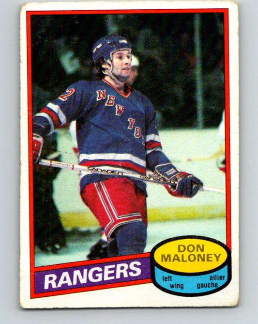 1980-81 O-Pee-Chee #231 Don Maloney  New York Rangers  V39405