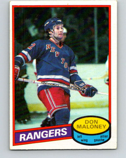 1980-81 O-Pee-Chee #231 Don Maloney  New York Rangers  V39407